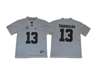 2018 Alabama Crimson Tide 13 Tua Tagovailoa College Football Jersey Carbon ash