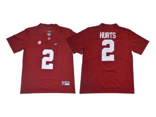 2017 New Alabama Crimson Tide 2 Jalen Hurts Limited College Football Jersey Red Diamond Edition