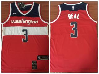 Nike Washington Wizards 3 Bradley Beal Basketball Jersey Red Fan Edition