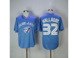 Toronto Blue Jays 32 Roy Halladay Baseball Jersey Retro