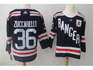 Adidas New York Rangers 36 Mats Zuccarello Ice Hockey Jersey Navy Blue