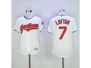 Cleveland indians 7 Kenny Lofton Flexbase Baseball Jersey White