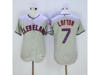 Cleveland indians 7 Kenny Lofton Flexbase Baseball Jersey Gray