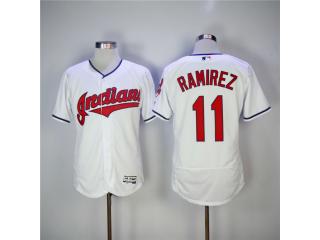 Cleveland indians 11 Jose Ramirez Flexbase Baseball Jersey White