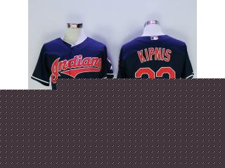 Cleveland indians 22 Jason Kipnis Flexbase Baseball Jersey Navy Blue