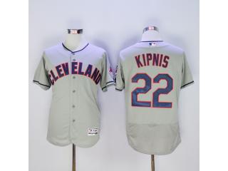 Cleveland indians 22 Jason Kipnis Flexbase Baseball Jersey Gray