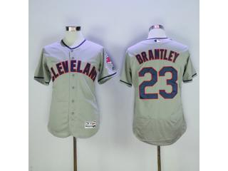Cleveland indians 23 Michael Brantley Flexbase Baseball Jersey Gray
