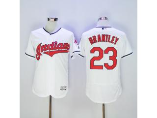 Cleveland indians 23 Michael Brantley Flexbase Baseball Jersey White