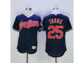 Cleveland indians 25 Jim Thome Flexbase Baseball Jersey Navy Blue