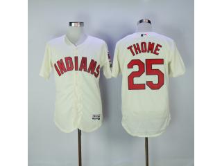 Cleveland indians 25 Jim Thome Flexbase Baseball Jersey Beige