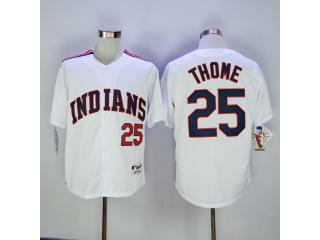 Cleveland indians 25 Jim Thome Baseball Jersey White Retro