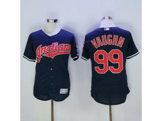 Cleveland indians 99 Rick Vaughn Flexbase Baseball Jersey Navy Blue