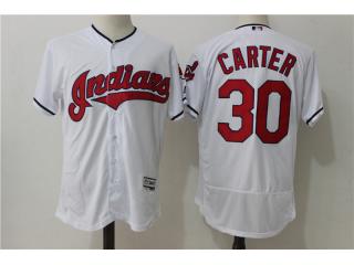 Cleveland indians 30 Joe Carter Flexbase Baseball Jersey White