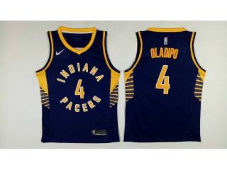 Nike Indiana Pacers 4 Victor Oladipo Basketball Jersey Navy Blue Fan Edition
