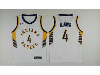 Nike Indiana Pacers 4 Victor Oladipo Basketball Jersey White Fan Edition