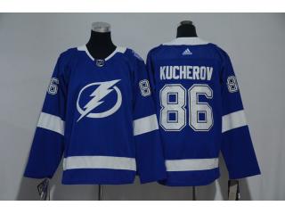 Youth Adidas Tampa Bay Lightning 86 Nikita Kucherov Ice Hockey Jersey Blue