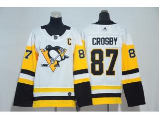 Youth 2017-Adidas Pittsburgh Penguins 87 Sidney Crosby Ice Hockey Jersey White