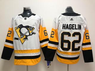 Adidas Pittsburgh Penguins 62 Carl Hagelin Ice Hockey Jersey White