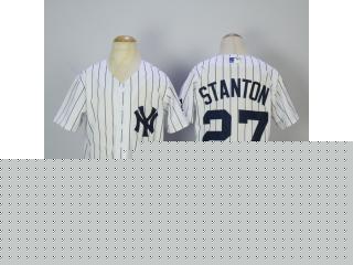Youth New York Yankees 27 Giancarlo Stanton Baseball Jersey White