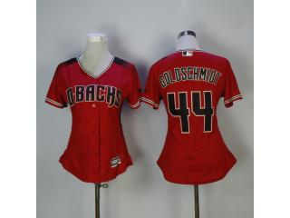 Women Arizona Diamondbacks 44 Paul Goldschmidt Baseball Jersey Red