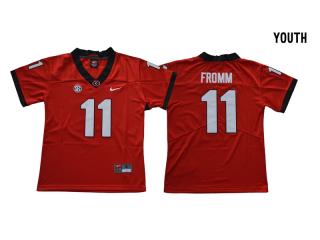 Youth 2017 New Georgia Bulldogs 11 Jake Fromm ollege Limited Football Jersey Red