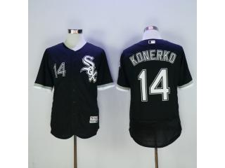 Chicago White Sox 14 Paul Konerko Flexbase Baseball Jersey Black