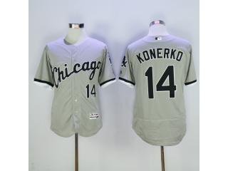 Chicago White Sox 14 Paul Konerko Flexbase Baseball Jersey Gray