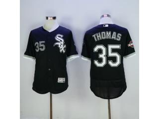 Chicago White Sox 35 Frank Thomas Flexbase Baseball Jersey Black