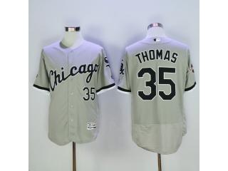 Chicago White Sox 35 Frank Thomas Flexbase Baseball Jersey Gray
