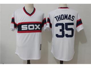 Chicago White Sox 35 Frank Thomas Baseball Jersey Retro