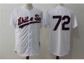 Chicago White Sox 72 Carlton Fisk Baseball Jersey Retro