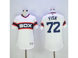 Chicago White Sox 72 Carlton Fisk Flexbase Baseball Jersey