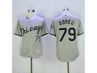 Chicago White Sox 79 Jose Abreu Flexbase Baseball Jersey Gray