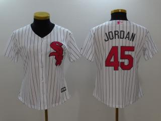 Women Chicago White Sox 45 Michael Jordan Baseball Jersey