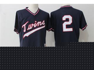 Minnesota Twins 2 Brian Dozier Baseball Jersey Deep blue hole cloth