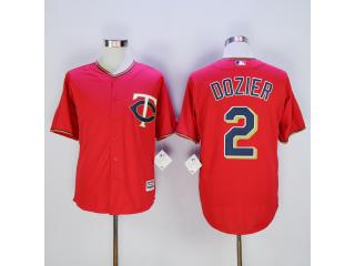 Minnesota Twins 2 Brian Dozier Baseball Jersey Red Fan version
