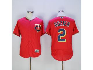 Minnesota Twins 2 Brian Dozier Flexbase Baseball Jersey Red