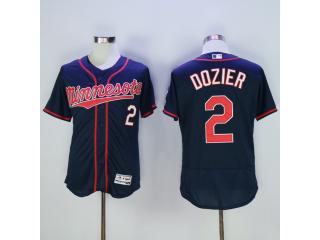 Minnesota Twins 2 Brian Dozier Flexbase Baseball Jersey Navy blue