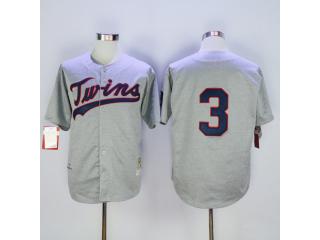 Minnesota Twins 3 Harmon Killebrew Baseball Jersey Gray Retro