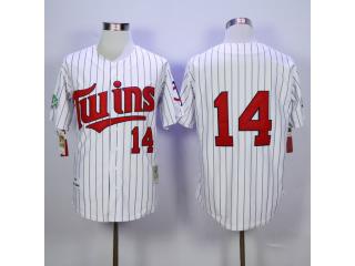 Minnesota Twins 14 Kent Hrbek Baseball Jersey White Retro