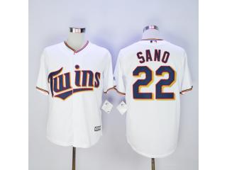 Minnesota Twins 22 Miguel Sano Baseball Jersey White Fan version
