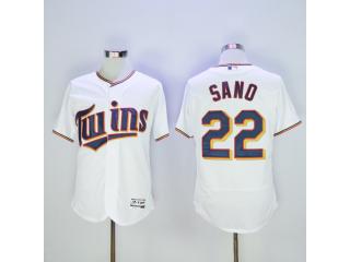 Minnesota Twins 22 Miguel Sano Flexbase Baseball Jersey White