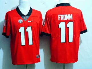 2017 New Georgia Bulldogs 11 Jake Fromm College Football Jersey Red Legend Diamond Edition