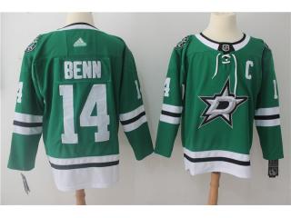 Adidas Dallas Stars 14 Jamie Benn Ice Hockey Jersey Green