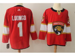 Adidas Florida Panthers 1 Roberto Luongo Ice Hockey Jersey Red