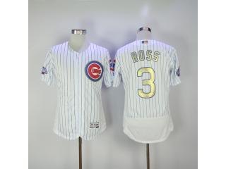 Chicago Cubs 3 David Ross Flexbase Baseball Jersey White Champion Edition