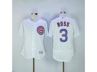 Chicago Cubs 3 David Ross Flexbase Baseball Jersey White
