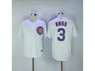 Chicago Cubs 3 David Ross Baseball Jersey White Fan version