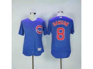 Chicago Cubs 8 Andre Dawson Flexbase Baseball Jersey Blue