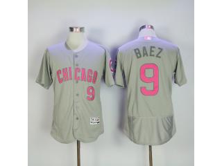 Chicago Cubs 9 Javier Baez Flexbase Baseball Jersey Gray Mother's Edition